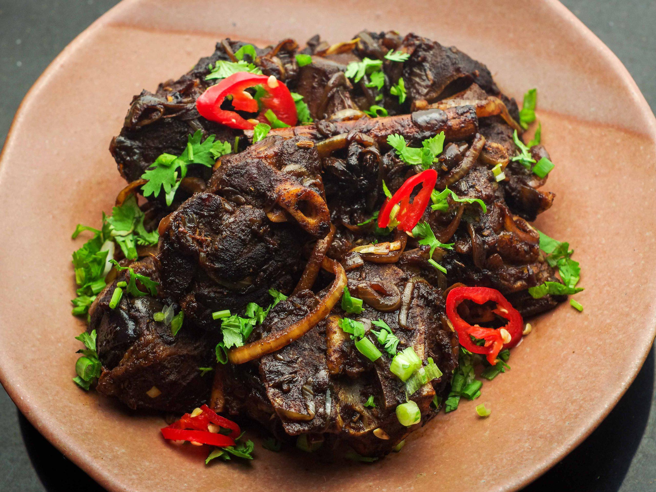 Mutton varuval Braised meat in spicysweet masala Periuk.my